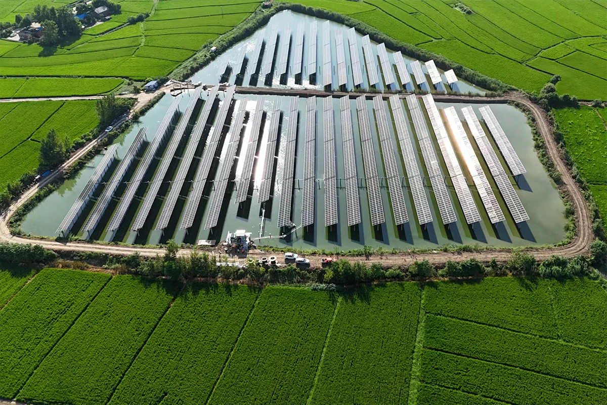 64,4 МВт Проект фотоэлектрической дополнительной фотоэлектрической генерации Лунъюань Тяньчан Тунъюй