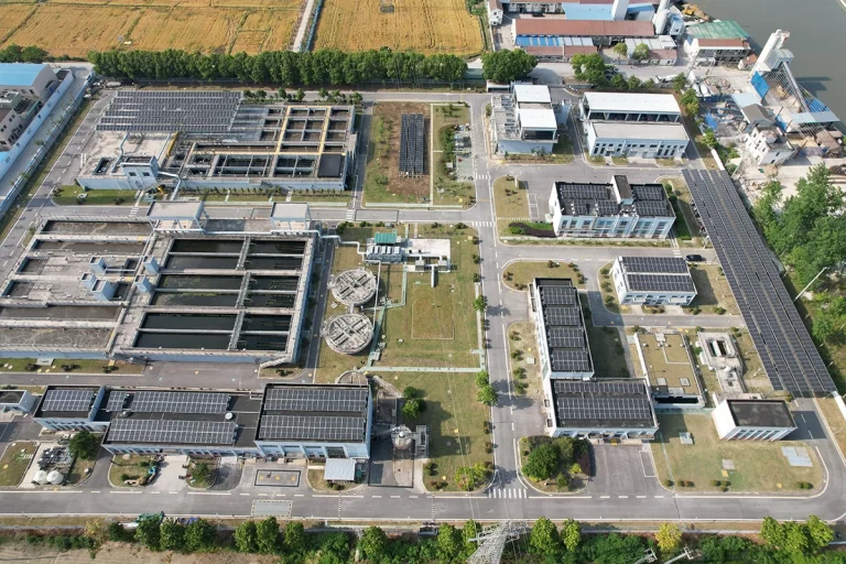 0,5973MW Projeto Fotovoltaico Distribuído da Estação de Esgoto Changshu Xinzhuang