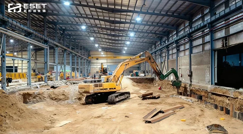 Impacto direto no local丨Documentário de construção do projeto Fase I da Base de Manufatura da Base de Manufatura da Nova Hengyuan Energy na Arábia Saudita