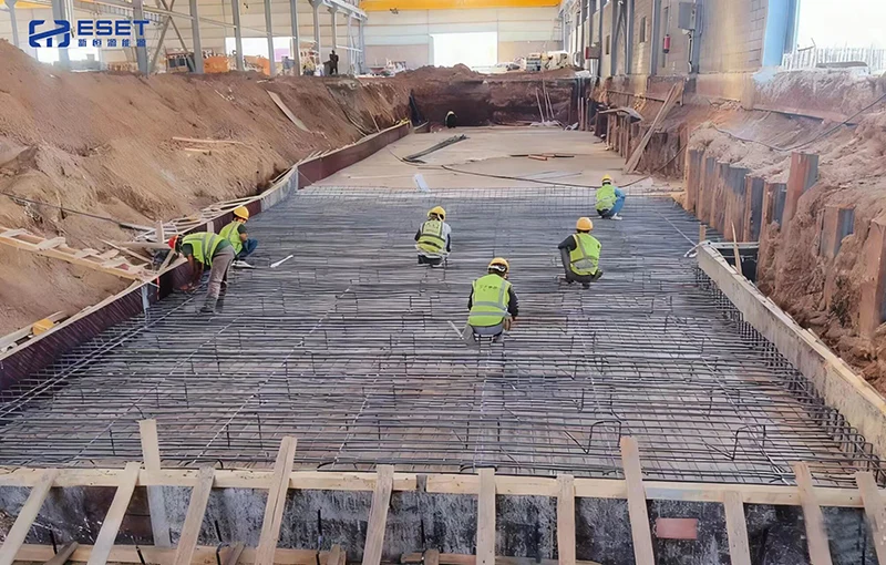 Impacto direto no local丨Documentário de construção do projeto Fase I da Base de Manufatura da Base de Manufatura da Nova Hengyuan Energy na Arábia Saudita