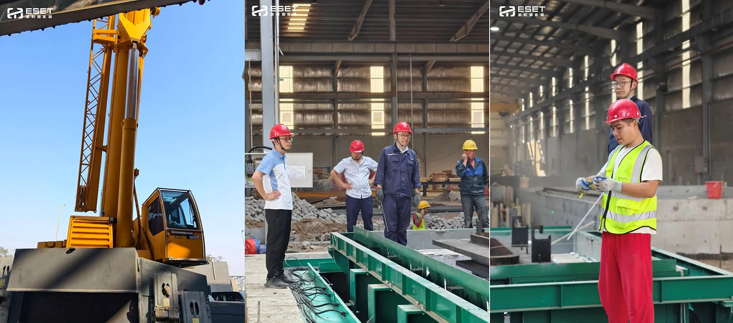 进度加速丨新恒源能源沙特制造基地一期完成锌锅定位