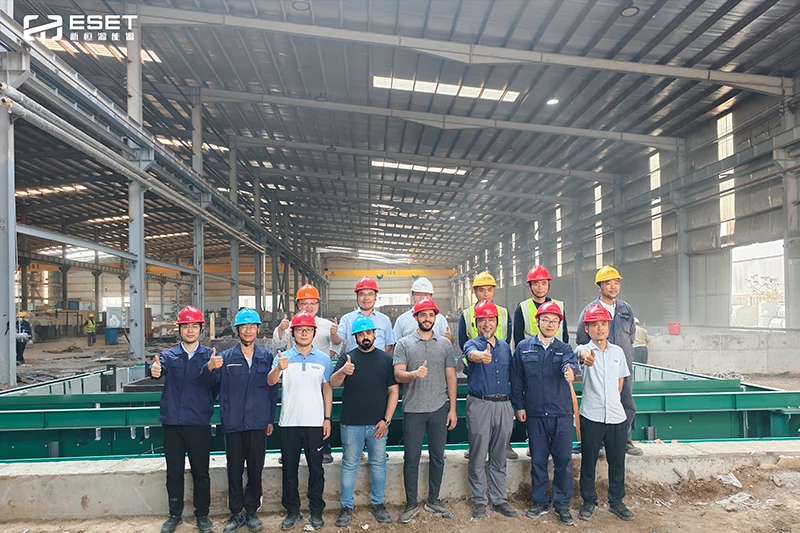 进度加速丨新恒源能源沙特制造基地一期完成锌锅定位